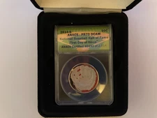 2014-S PR70 DCAM NATIONAL BASEBALL HALL OF FAME FIRST DAY ISSUE 0493 OF 2014
