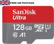 SanDisk Ultra 128GB microSDXC Card+SD Adapter 140MB/s A1 UHS-I Class10 U1