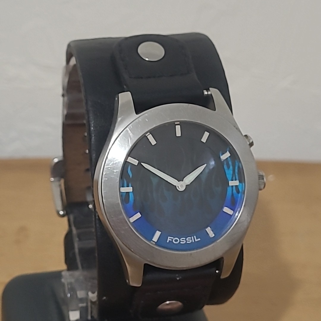 Fossil Blue Flame Big Tic Water Resistant Watch JR8199 W