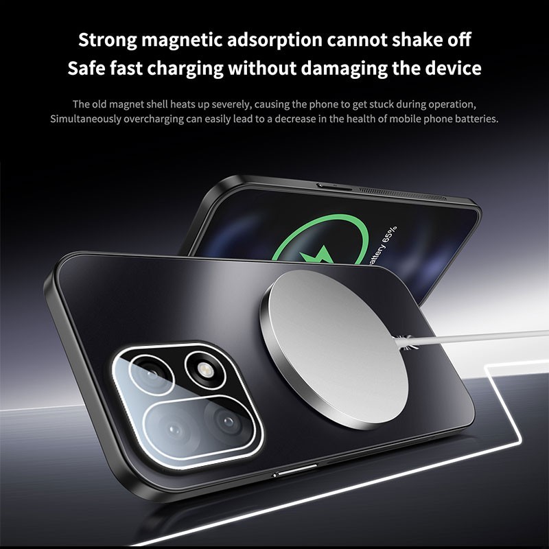 Wigento Handyhülle Für OnePlus 13 Magnetische Magsafe Metall Design Schutz Huelle Blau Magsafe Metall Handyhuelle Mit Erhoehter Schutzkante 4255785149406 Wigento