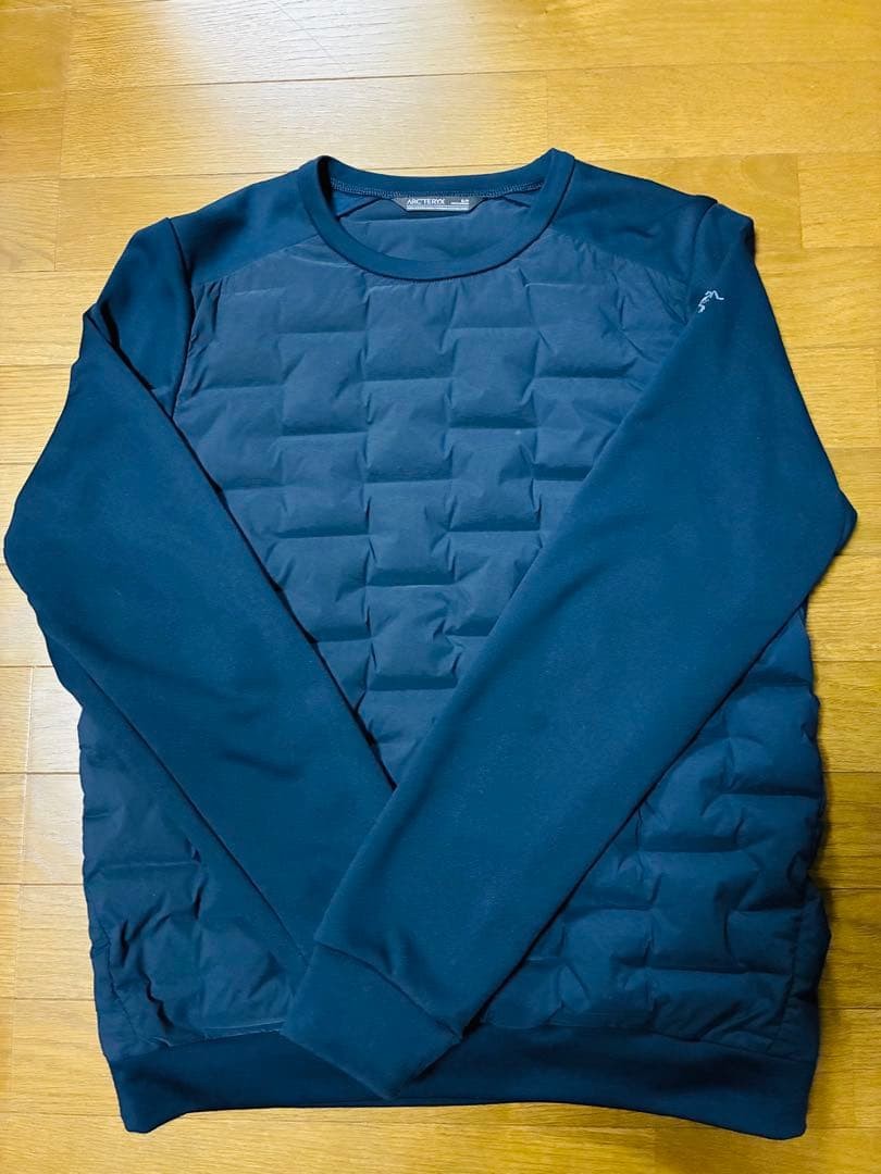 Arc'teryx Navy Call-Down Pullover Quilted Down Jacket S Used