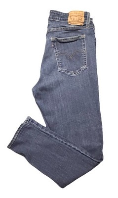 Levi's Women's Blue Denim Skinny Jeans Button Zipper Solid Pockets Size 32