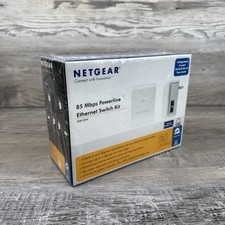 NETGEAR XEB1004 85 Mbps Powerline Ethernet Switch Kit - Brand New Sealed NOS
