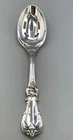 Burgundy Sterling flatware by Reed & Barton Pierced Serving Spoon 8 3/8"