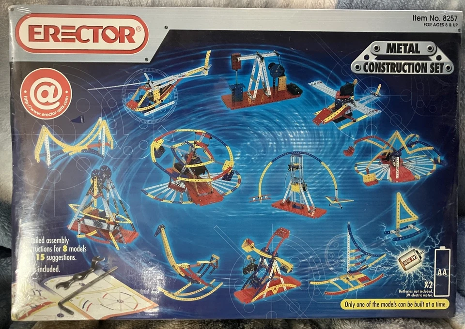 2003 NiB Erector Motorized Ferris Wheel Set Meccano 8257 Construction 477 Pieces - Image 2 of 4