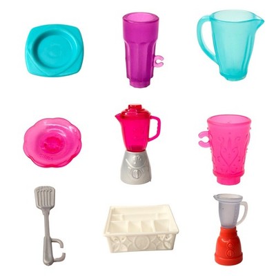 MATTEL BARBIE DREAMHOUSE SNAP ON FOOD & KITCHEN ACCESSORY REPLACEMENT (YOU PICK)
