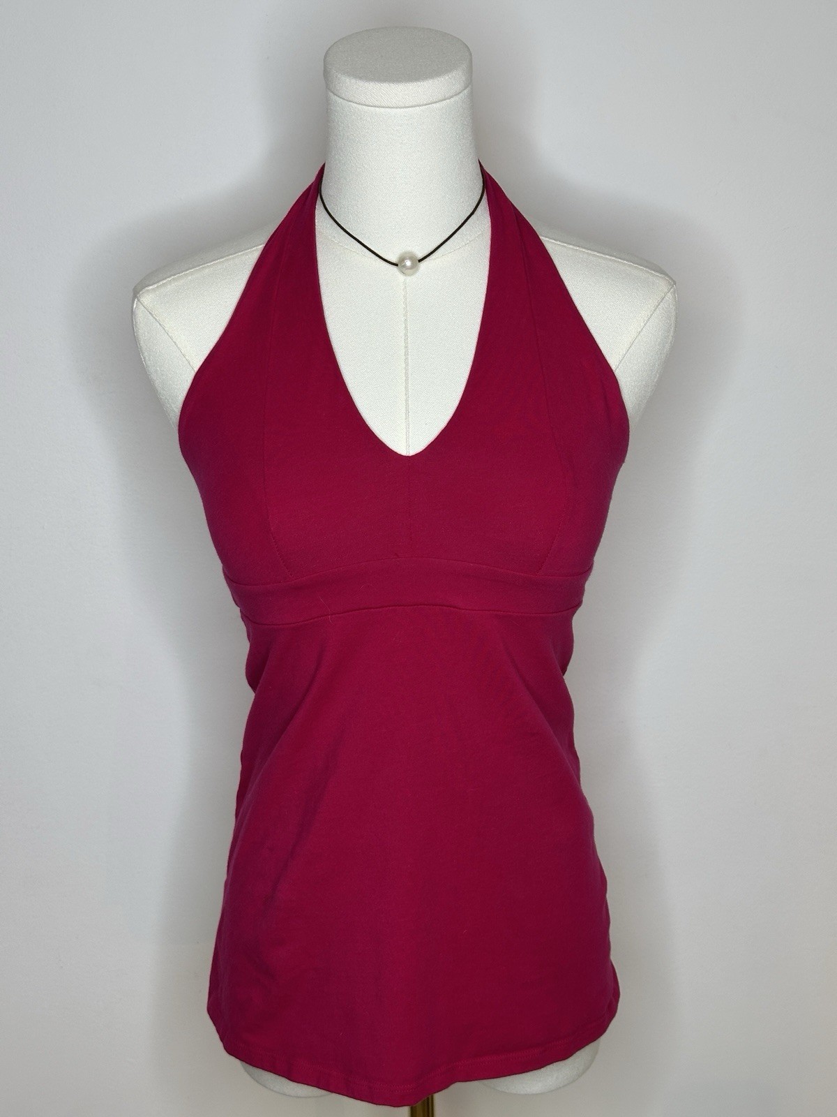 Y2K Vintage Victoria’s Secret Pink Halter Halter Top Tie Top SMALL