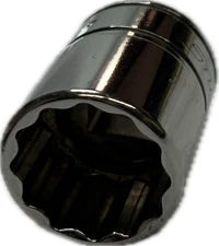 Snap-On 3/8" Drive 12 Point SAE 5/8" Flank Drive Shallow Socket F201 USA Made