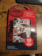 NETFLIX STRANGER THINGS DECAL VARIETY PACK-100 REPOSITIONABLE DECALS IN PACK