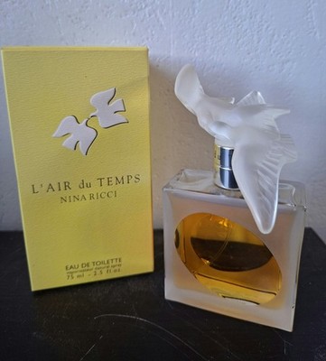 Vintage L'AIR DU TEMPS Nina Ricci Perfume Collection 75ml 2.5oz EDT Full