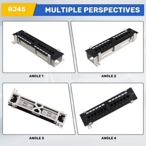 D'Outils RéSeau 12 Ports CAT6 Panneau de Raccordement RJ45 la Mise en R6952 - Photo 7/7