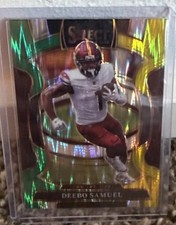 2025 Panini Select - Concourse Deebo Samuel #87 Green & Yellow Shock Prizm