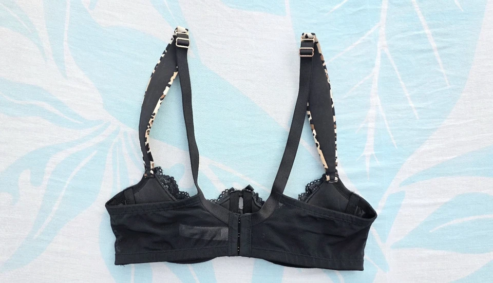 Cacique Seriously Sexy Lightly Lined Quarter Cup Lace Bra Animal Prints sz 36C - Image 2 of 4