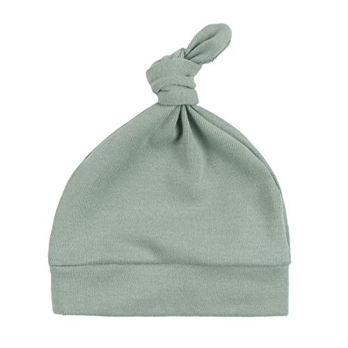 Newborn Baby Hat Infant Baby Boys Beanie Top Knot Stretchy Hats for Girls