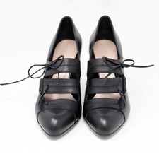 Salvatore Ferragamo Leather Pumps Size 5.5 Made in Italy Heels: 3.75"