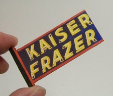 124 Diorama Vintage Kaiser Frazer Dealer Outdoor Neon Looking 2-sided Sign 124 Diorama Vintage Kaiser Frazer Dealer Outdoor Neon Looking 2-sided Sign