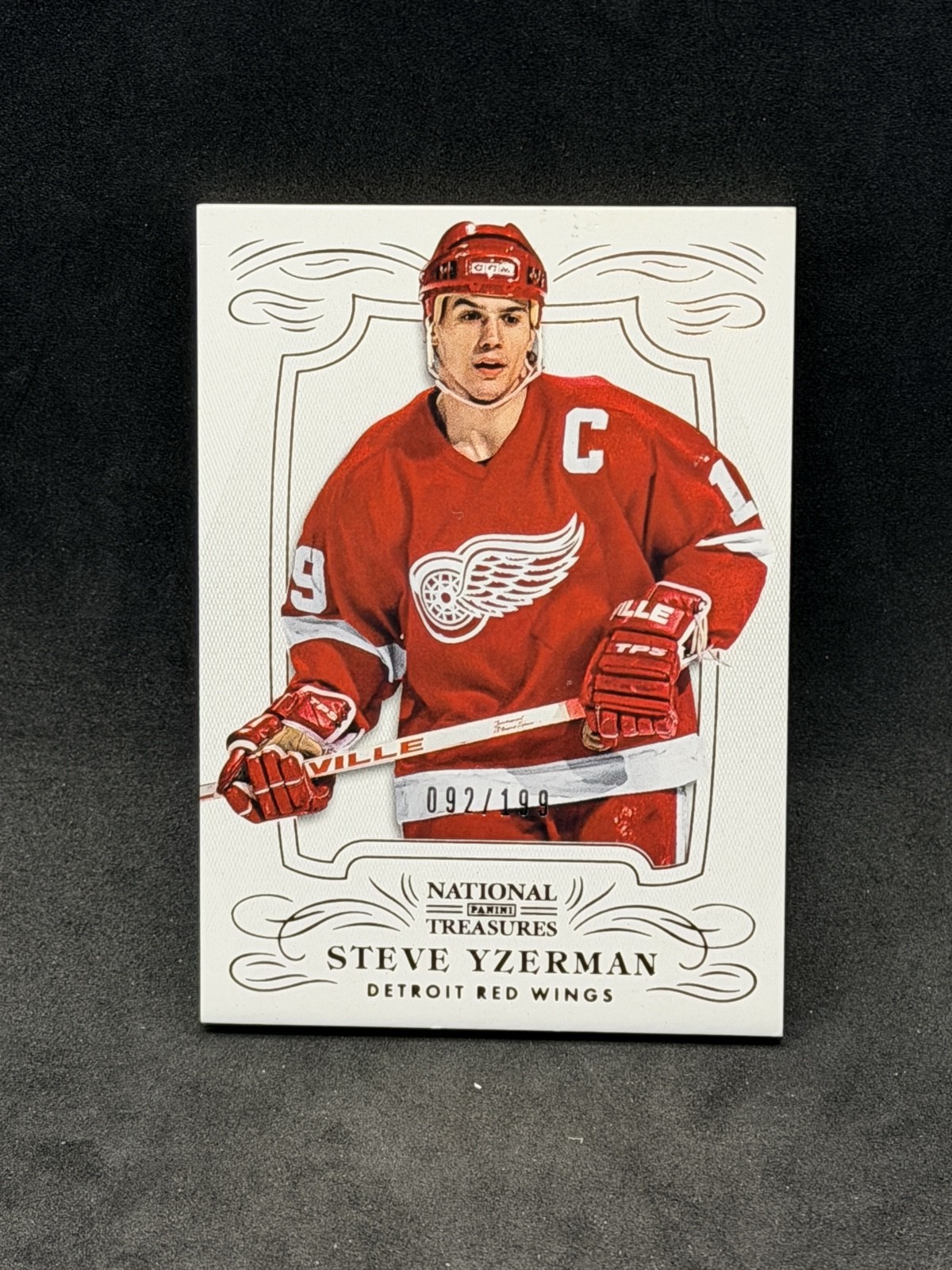 2013-14 Panini National Treasures - Steve Yzerman #19 /199 HOF Detroit Red Wings