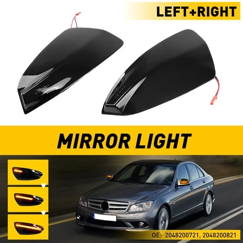 LED Dynamic Turn Signal Side Mirror Lights For Mercedes Benz S204 W204 Vito W639