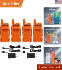Brand New RT22 Rechargeable Walkie Talkies for Outdoor Travel