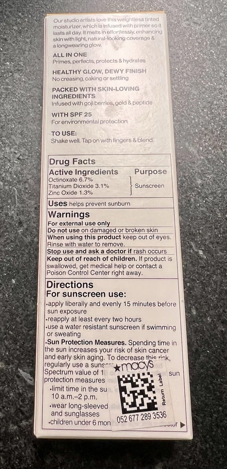 New With Box Smashbox Halo Healthy Glow Tinted Moisturizer SPF25 LIGHT 1.4oz - Image 4 of 4