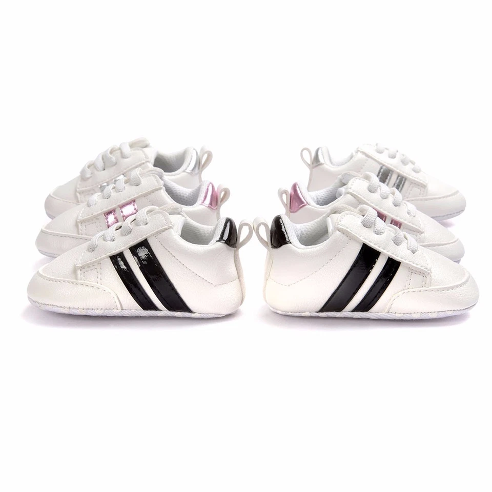 Niño pequeño Bebé Niño Niña Suela Suave Cuna Zapatos Infantiles Tenis 0-18 Meses Lindo Regalo Foto 3 de 4