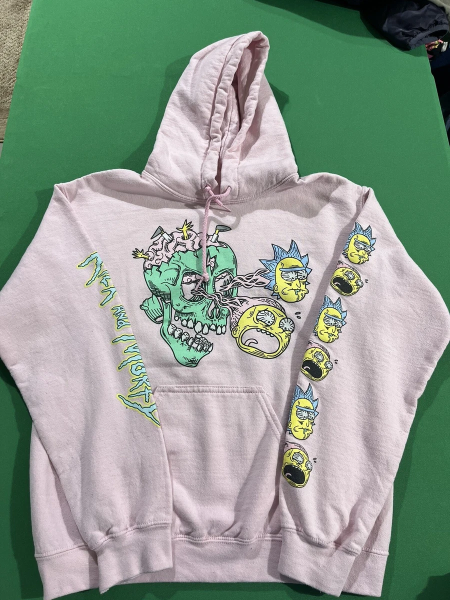 Rick and morty eyeball skull hoodie sale
