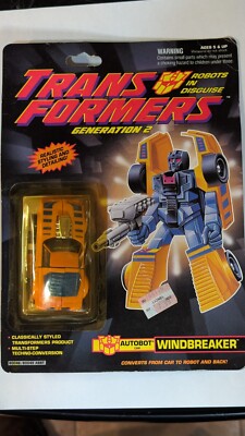 Vintage Transformers WINDBREAKER G2 Generation 2 Hasbro 1992 Action Figure