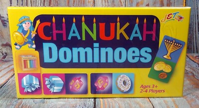 Chanukah Dominoes - 28 Domino Tiles Age 3+ 2-4 Player - 2019 BRAND NEW SEALED