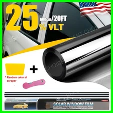 600CM Uncut Roll Window Tint Film 5% VLT 20" x 20ft Feet Car Home Office Glass