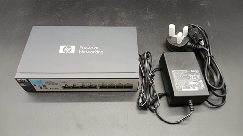 HP ProCurve J9449A 1810G-8 8 Port Gigabit Switch Copper / RJ45 with PSU