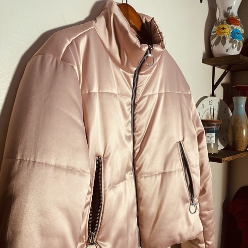 Bagatelle Heritage Light pink Short Puffer Jacket. Size Large Cost $130 New - Picture 11 of 11