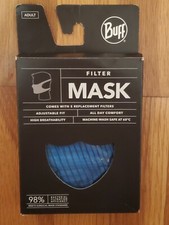 Buff Coolnet UV Adjustable Adult Face Mask  5 Replacement Filters - Blue