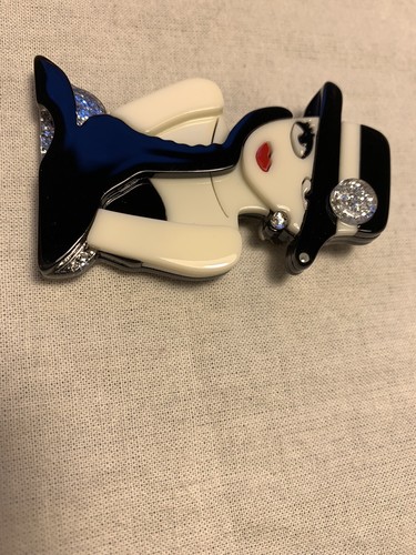 FREE SHIP! NEW! French Chic Ingenue Chapeau Hat Resin Hat Pin Brooch Gift - Picture 3 of 7