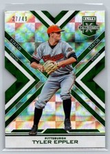2016  Panini Elite Extra Edition #122 Tyler Eppler Status Die Cut Green 27/49