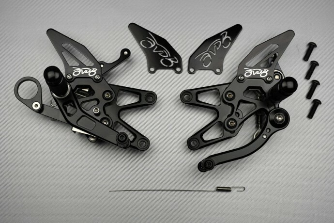 Commandes reculées réglables AVDB Gold pour optimiser la posture sur S1000RR - 2