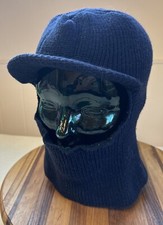 WINTER FACE MASK, BLUE WITH VISOR, ADULT. VGC