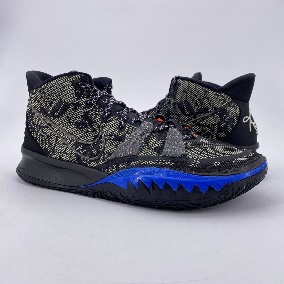 リ*ン様 Nike Kyrie 7 Black Blue Nike Kyrie 7 