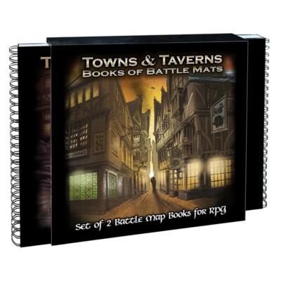 Towns & Taverns Books of Battle Mats by Loke Battle Mats