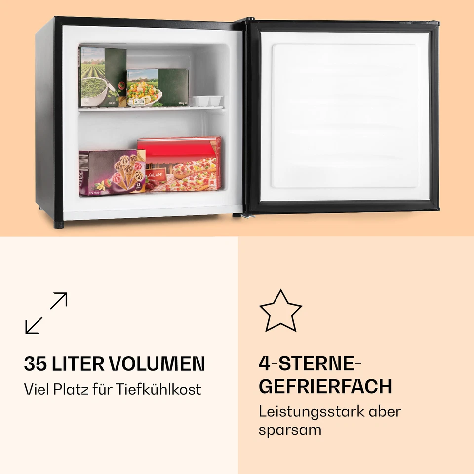 Gefriertruhe Gefrierschrank Tiefkühltruhe 2 Fächer Freistehend 35L Gefrierwürfel - Bild 4 von 4