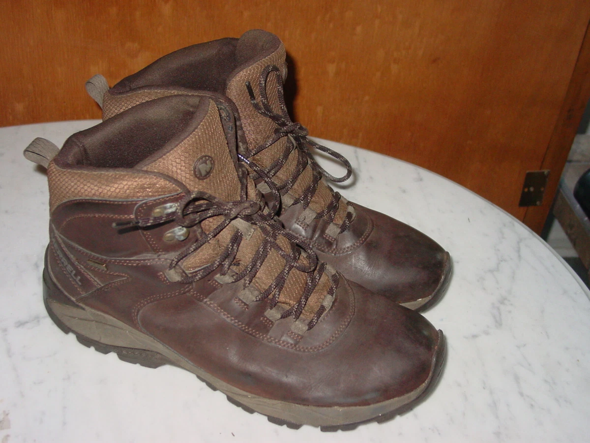 velstand dome Fremhævet Mens Merrell Vego J311539C Leather Espresso Waterpoof Hiking Boots! Size 14  | eBay