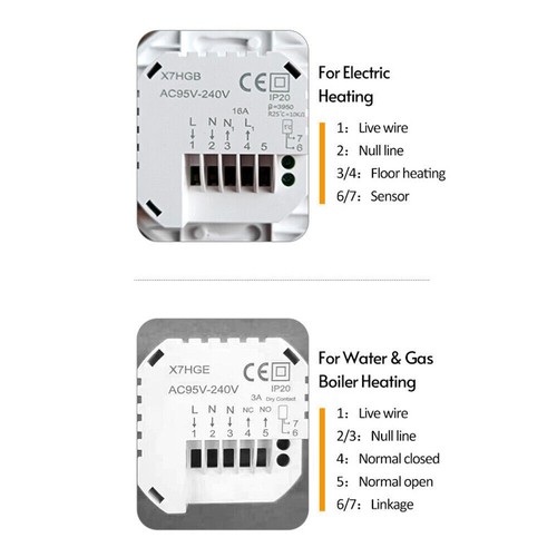 Termostato Smart Digitale Wireless WiFi Programmabile Display LCD Alexa Google - Foto 5 di 21