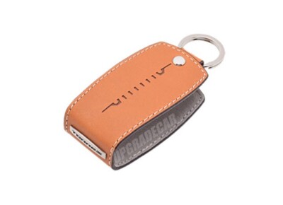 Smart Key Holder (Brown leather) for 2023 2024 KGM SsangYong Torres / Torres EVX