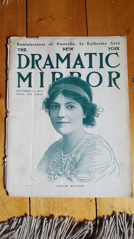 New York Dramatic Mirror December 13, 1911 w/ Louise Rutter cover by Sarony