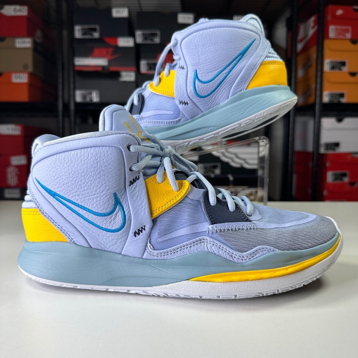 Nike Men's Kyrie Infinity Sneakers Marine Blue Yellow CZ0204