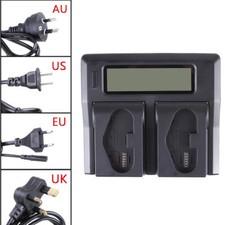 LCD Dual Charger for Canon LP-E19 LP-E4 EOS-1DX Mark II EOS-1D Mark III Camera