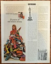 Lady Esquire shoe coloring print ad 1968 originl vintage art retro 1960s fashion
