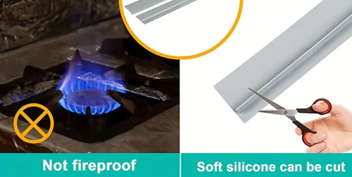 5 PCS 21'' Silicone Stove Counter Gap Cover Oven Guard Spill Seal Slit Filler - Picture 6 of 8
