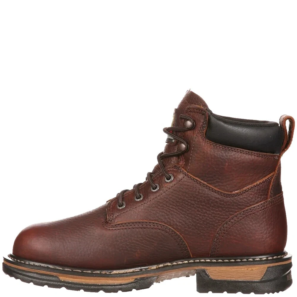 Botas de cuero marrón ROCKY para hombre
