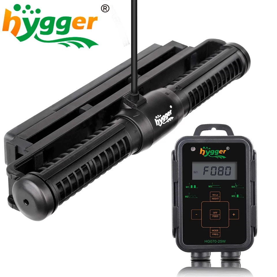 hygger 12W/18W/25W Watt Cross Flow Pump Wave Maker for Marine Aquarium Fish Tank - Image 2 of 4
