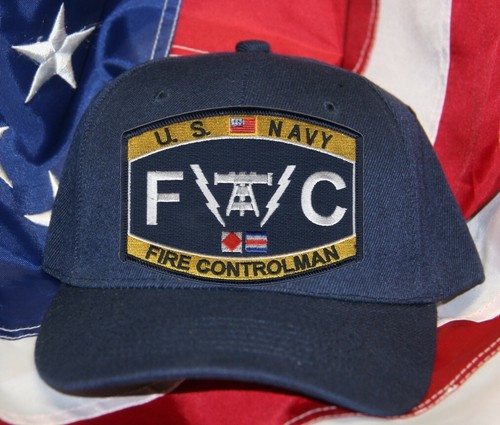 NAVY RATING FIRE CONTROLMAN FC HAT PATCH CAP NAVY - Picture 11 of 17